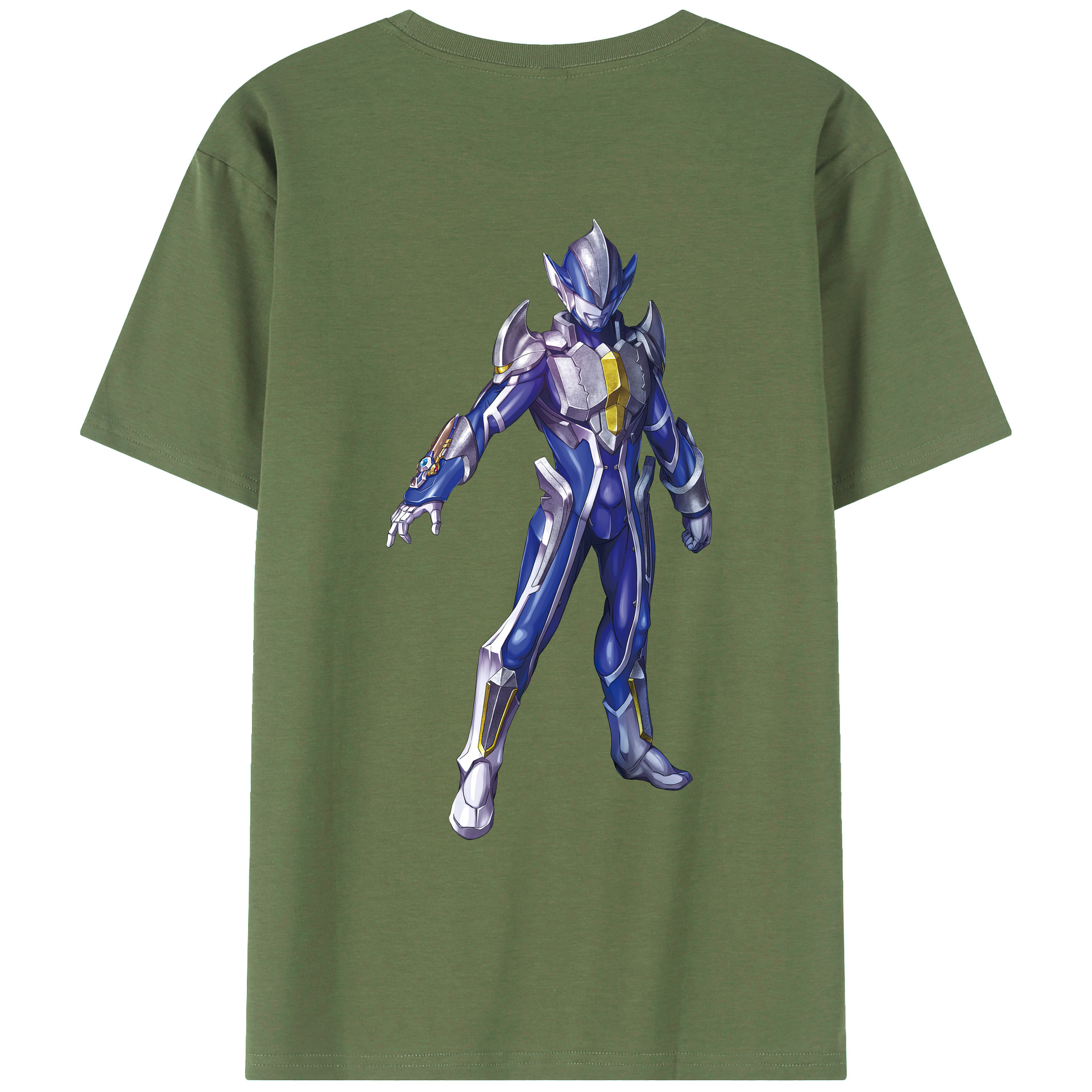 （画像用） ウルトラマン Ultraman 綿100％ メンズ半袖Tシャツ（バックプリント） 通気性